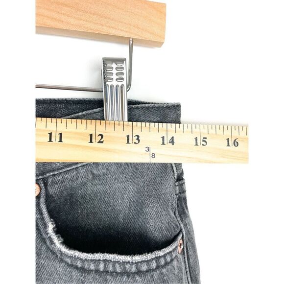 Free People We‎ The Free Womens Size 26 Distressed Denim Mini Skirt Washed Black - Picture 9 of 9